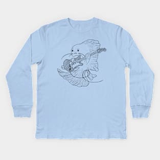 Jammin' Fish -- Kids Long Sleeve T-Shirt